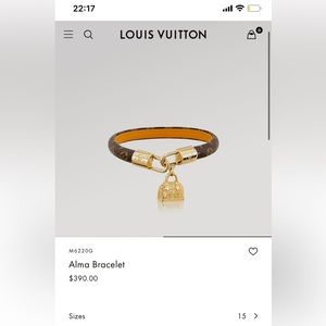 SILI Preorder - Louis Vuitton Alma bracelet Price